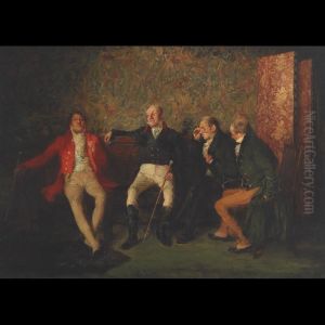 Gentlemen In Discussion by George Ogilvy Reid