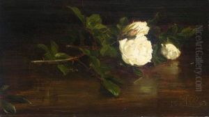 A Still Life Of Christmas Roses by George, Sir Reid