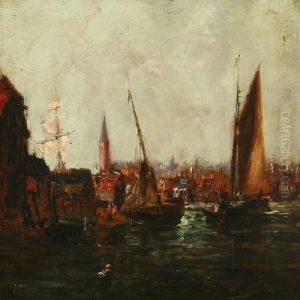 Harbour Scene by John Robertson Reid