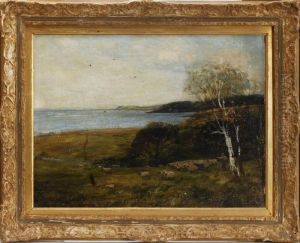 Betande Far I Landskap Betande Far I Landskap