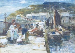 Polperro, Cornwall by John Robertson Reid
