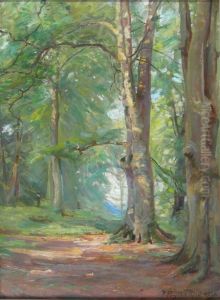In Slindon Woods, South Downs, Sussex by Robert Payton Reid
