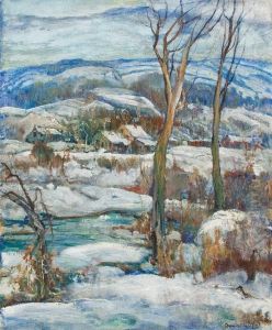 The Creek In Winter by Charles Reiffel