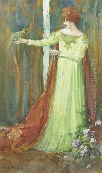 Woman With A Bird - view 1