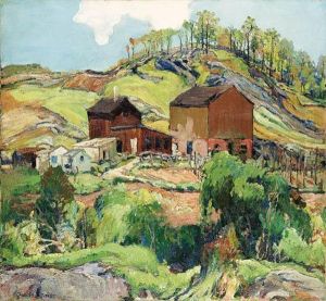 Hills And Houses by Charles Reiffel