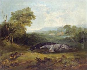 Colonel Thornton's Two Celebrated Greyhounds by Philip Reinagle