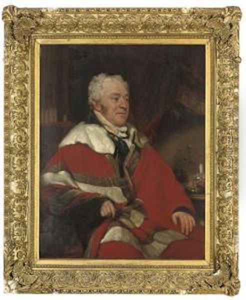 Portrait Of Francis North, 4th 
Earl Of Guilford (1761-1817),three-quarter-length, In Academic Robes - view 1