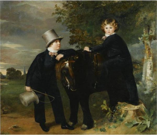Portrait Of James Arthur Taylor (1817-1889) And His Brother, John Samuel (1819-1831) - view 1