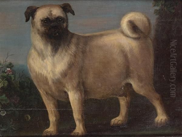 A Pug In A Landscape - view 1