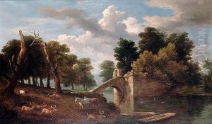 Queen Mary's Bower, Chatsworth Park by Ramsay Richard Reinagle