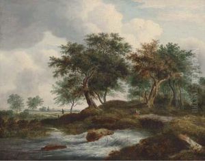 Figures Resting By A River In A Dutch Landscape Figures Resting By A River In A Dutch Landscape