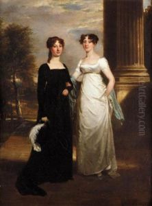 Portrait Of Charlotte And Elizabeth Sullivan, Daughters Of Sir Richard Sullivan by Ramsay Richard Reinagle