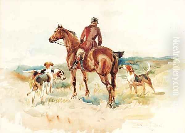 A Huntsman with his Hounds in an extensive Landscape - view 1