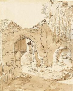 Torbogen Einer Ruine by Johann Christian Reinhart