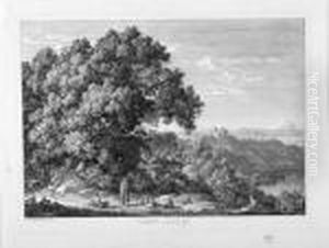 Castell Gandolfo - Ideale Landschaft. by Johann Christian Reinhart