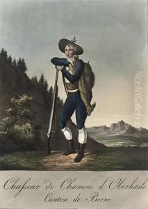 A Collection Of Swiss Costumes, In Miniature by Johann Christian Reinhart