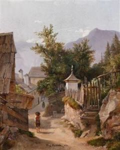 Partie Aus Dem Salzkammergut by Franz Reinhold
