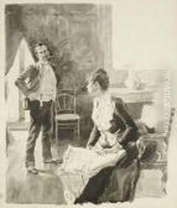 Paar Im Salon by Rene Reinicke