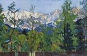 Blick Auf Das
Karwendelgebirge. by Carl Reiser