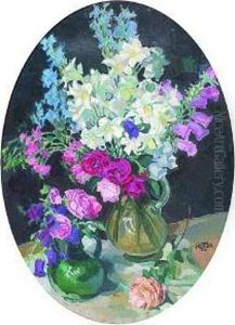 Blumenstillleben by Carl Reiser