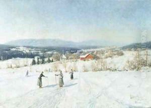 Landscape with Skiers