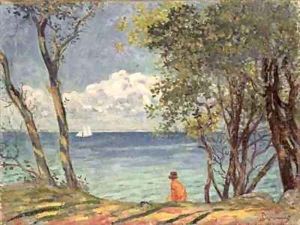 Beside the Water by Emile Alfred Dezaunay