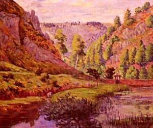 La Vallee De Daoulas by Emile Alfred Dezaunay