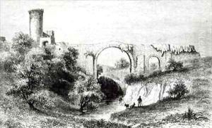 Ponte della Badia Vulci by George Dennis