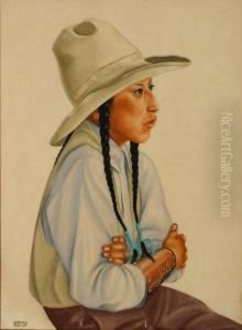 Blackfoot Girl by Winold Reiss