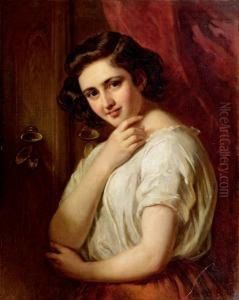 Madchenbildnis by Johann Baptist Reiter