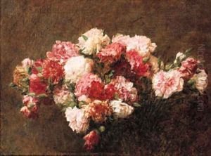 Red, pink, white and yellow chrysanthemums by Victoria Dubourg