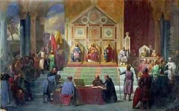 Assembly of Crusaders in Ptolemais in 1148 - view 1