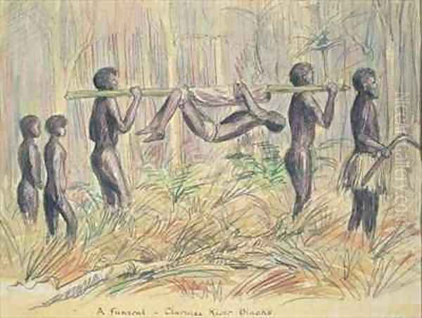 A Maori funeral Clarence River New Zealand - view 1