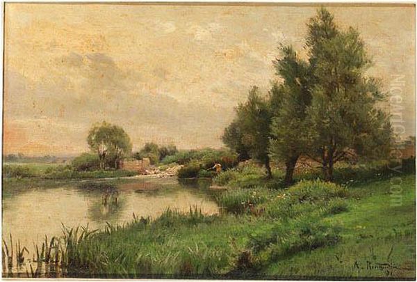 Pecheur Au Bord De La Riviere - view 1