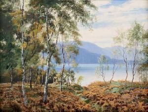 Morning Loch Kinnord, Near Ballater by George Melvin Rennie