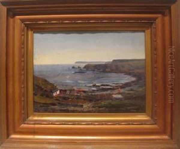 Coastal Scene With Cottage - view 1