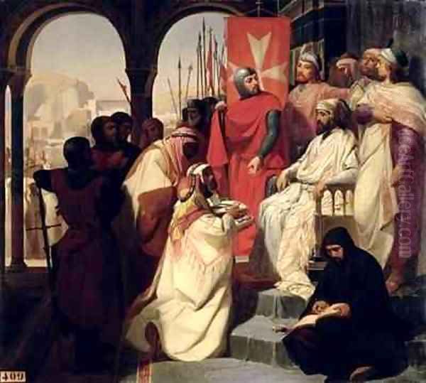 Knights of the Order of St John of Jerusalem restoring religion in Armenia in 1347 - view 1