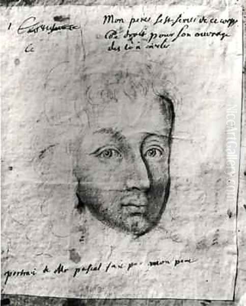 Portrait of Blaise Pascal 1623-62 - view 1
