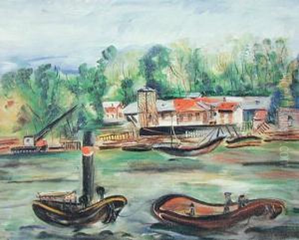 Barki Na Rzece - view 1