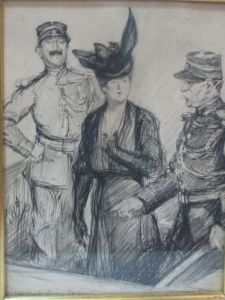 Madame Caillaux, Croquis D'audience by Paul Renouard