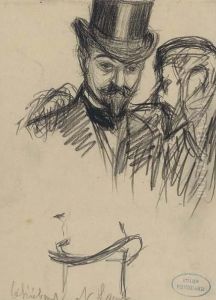 Study Of An Elegantly Dressed Man by Paul Renouard