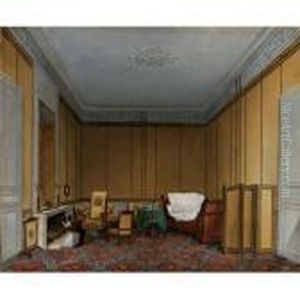 Interior Of A Salon by Charles Renoux