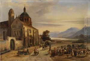 Le Deballage Du Marche Devant L'eglise