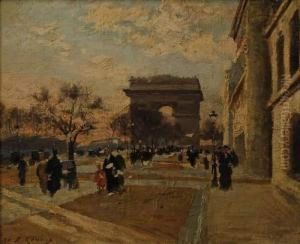 L'arc De Triomphe by Jules Ernest Renoux