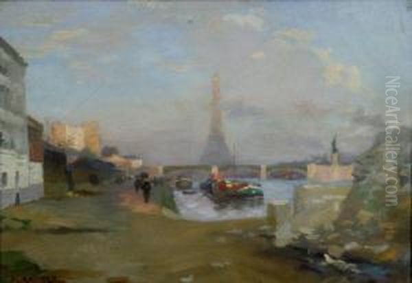 Le Pont De Grenelle Et La Tour Eiffel - view 1