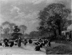Coin Des Nourrices Sur Les Champs-elysees