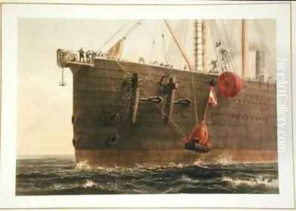 Launching the buoy - view 1