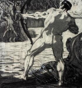 Herakles Kampft Mit Den Giganten by Alfred Renz