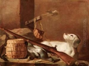 Natura Morta Con Cacciagione E Cane by Arcangelo Resani