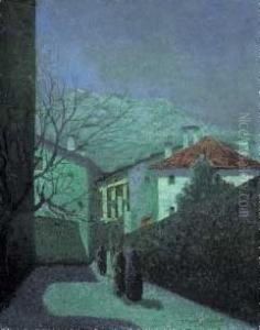 "paese Di Montagna" 1923 by Don Angelo Rescalli